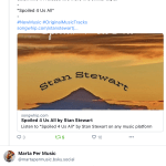 A fan of Stan Stewart (on BlueSky) praising his new track, Spoiled 4 Us All.
